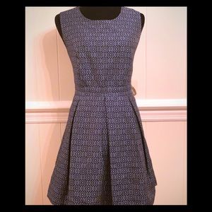 NWT- Jacquard A-Line Dress w/ Peek A Boo Back